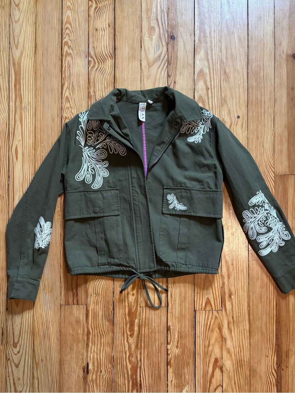 Dolan Olive Embroidered Jacket